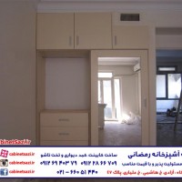 کمد ریلی شیشه ای